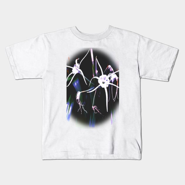 Spider Lilies Kids T-Shirt by RoxanneG